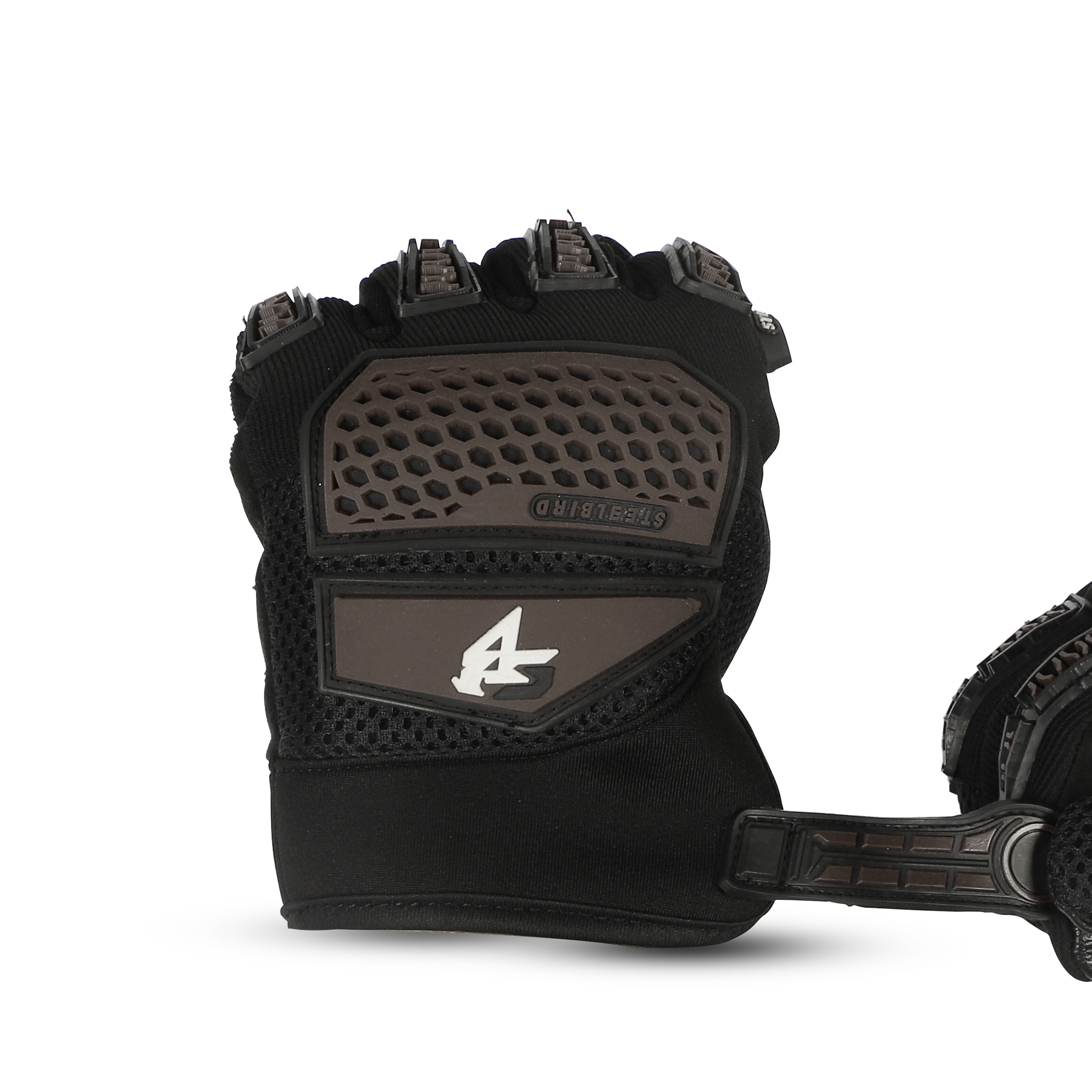 Steelbird Rider-Pro Full Finger Gloves- Brown
